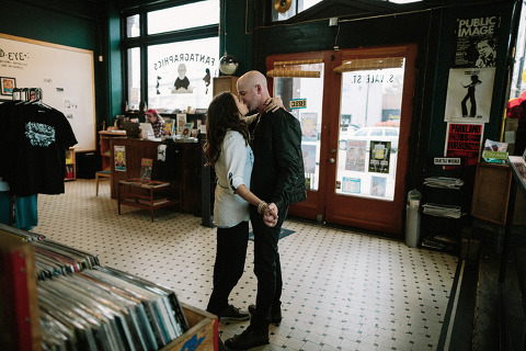 EricaRyanRecordStoreEngagement_Jonas_Seaman_1028